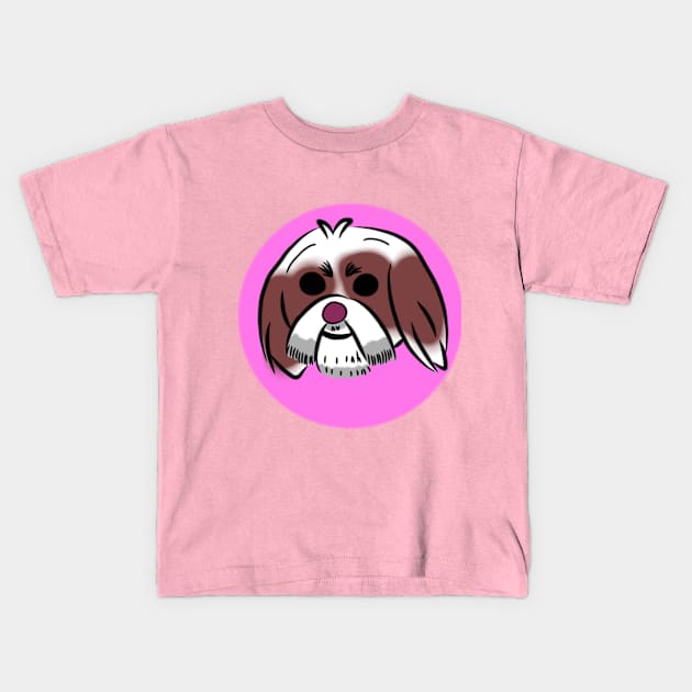 Shih Tzu Kids T-Shirt by MysticHeart